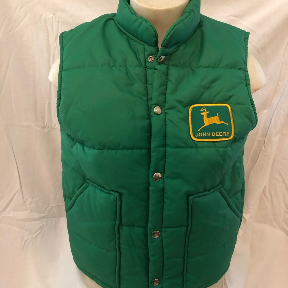 Vintage Swingster John Deere Quilted Puffer Vest